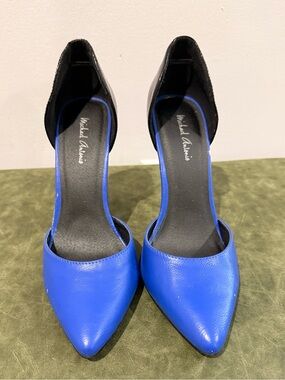 Michael Antonio Electric Blue Pointed D'Orsay Pumps